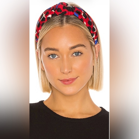 Sold out style, Lele Sadoughi Red and Black leopard
Print headband! - Picture 1 of 5